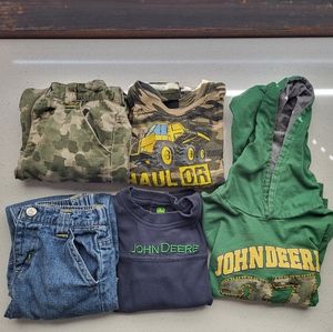 Boys 3T John Deere shirts and pants